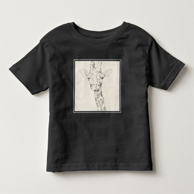 Camiseta De Bebé Giraffe Portrait | Esbozo (Anverso)