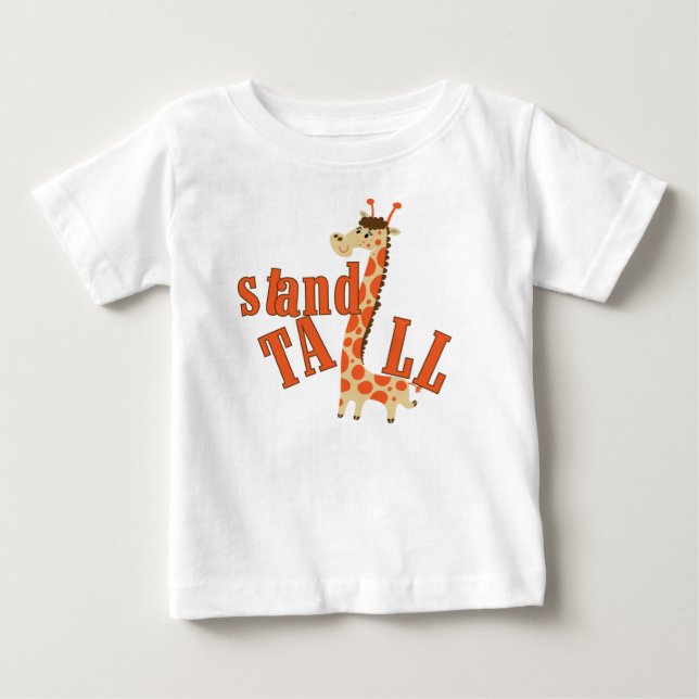 Camiseta De Bebé Giraffe Stand Tall (Anverso)