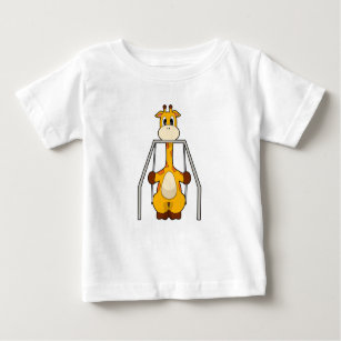 Camiseta De Bebé Giraffe Swing