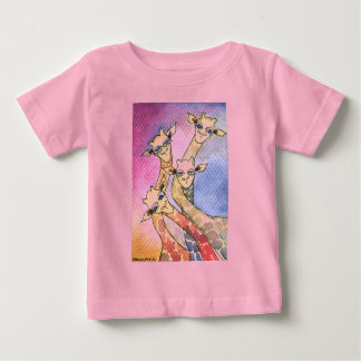 Camiseta De Bebé Giraffe Wtercolor Funny Animal