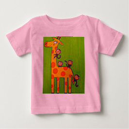Camiseta De Bebé Giraffe y el negocio de los monos