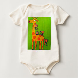 Camiseta De Bebé Giraffe y el negocio de los monos