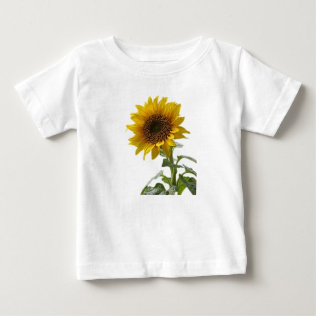 Camiseta De Bebé girasol amarillo (Anverso)