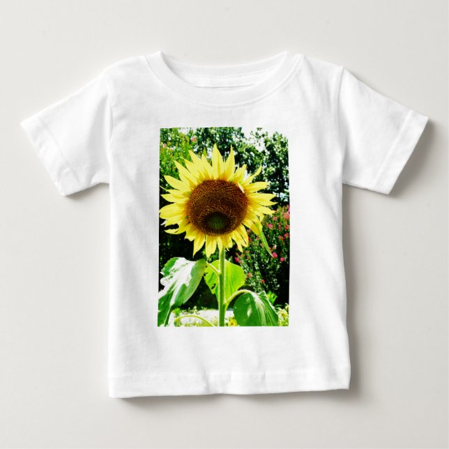 Camiseta De Bebé Girasol amarillo grande (Anverso)