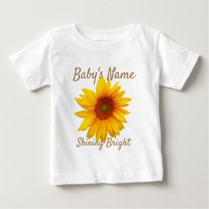 Camiseta De Bebé Girasol brillante