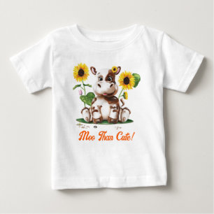 Camiseta De Bebé Girasol de Vaca