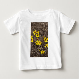 Camiseta De Bebé Girasol en la Montaña Rocosa
