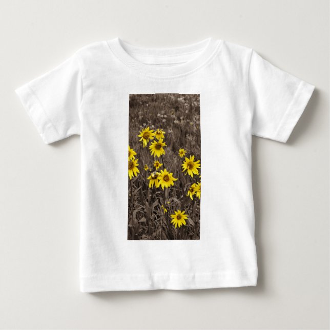 Camiseta De Bebé Girasol en la Montaña Rocosa (Anverso)