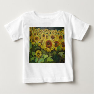 Camiseta De Bebé Girasoles