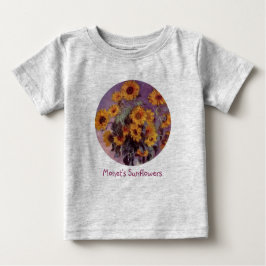 Camiseta De Bebé Girasoles de Claude Monet