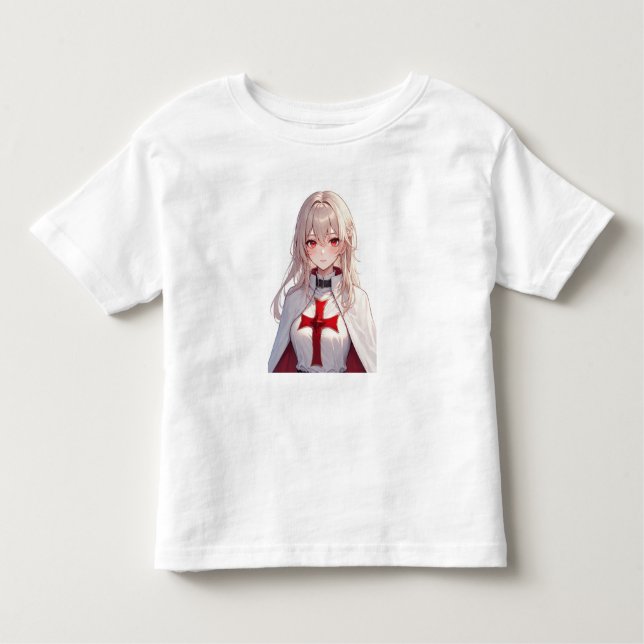 Camiseta De Bebé Girl Templar Knight Crusader Toddler Tee Shirt (Anverso)