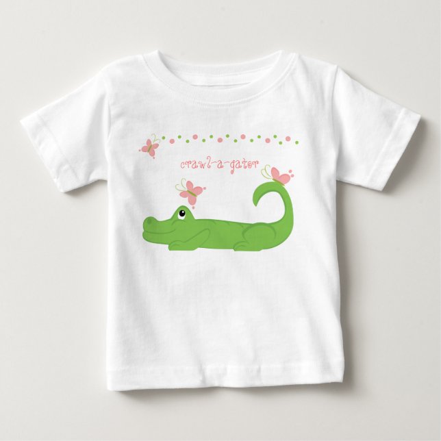 Camiseta De Bebé GIrly Gator (Anverso)