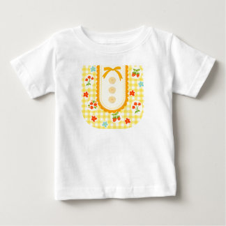 Camiseta De Bebé Girly gingham check pattern with cute ribbon