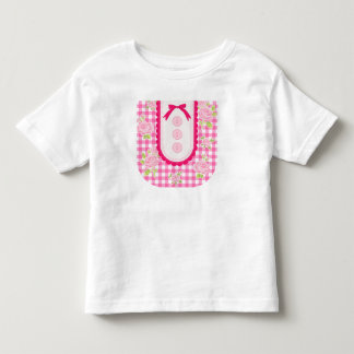 Camiseta De Bebé Girly gingham check pattern with cute ribbon