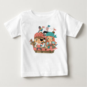 Camiseta De Bebé Girly Pirates