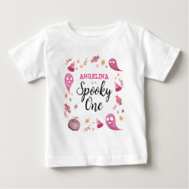 Camiseta De Bebé Girly Spooky Un Primer Cumpleaños