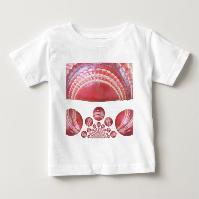 Camiseta De Bebé Giro en Crimson - Un hermoso Arti de pelota de crí (Anverso)