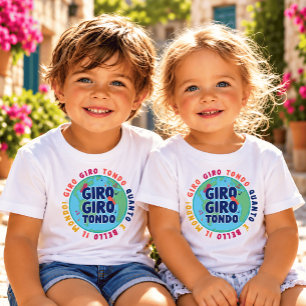 Camiseta De Bebé Giro Giro Tondo Rima Infantil Italiana