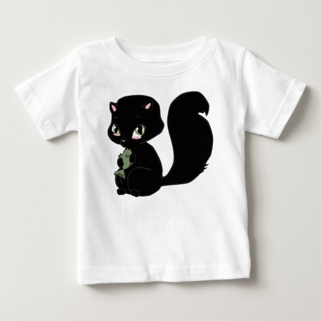 Camiseta de bebé gitana negra (Anverso)