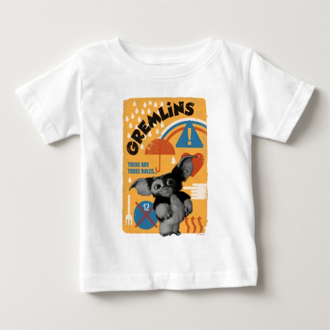 Camiseta De Bebé Gizmo | Hay Tres Reglas (Anverso)