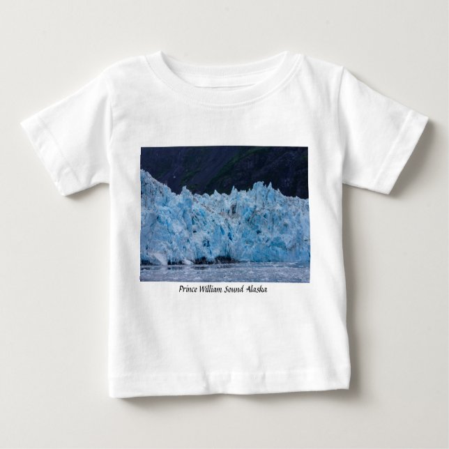 Camiseta De Bebé Glaciar en el Príncipe William Sound Alaska (Anverso)