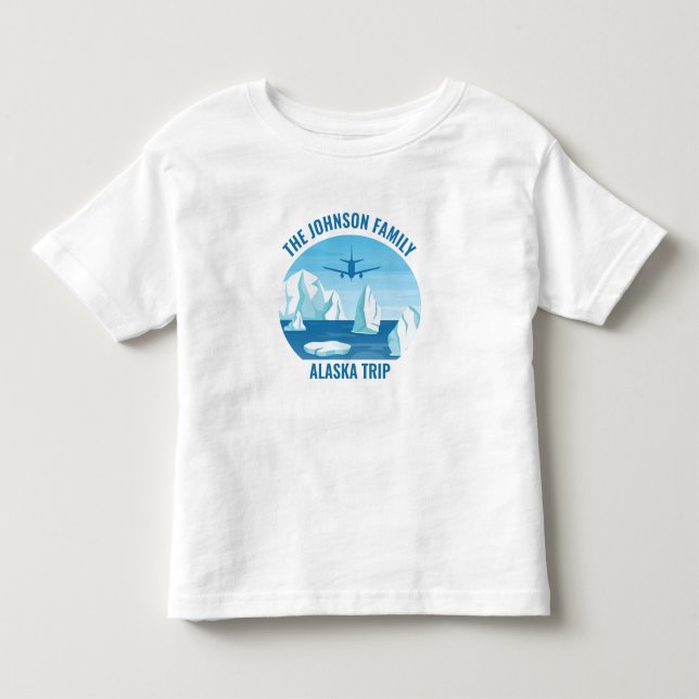 Camiseta De Bebé Glaciar Guay Personalizado de vacaciones de la fam (Anverso)