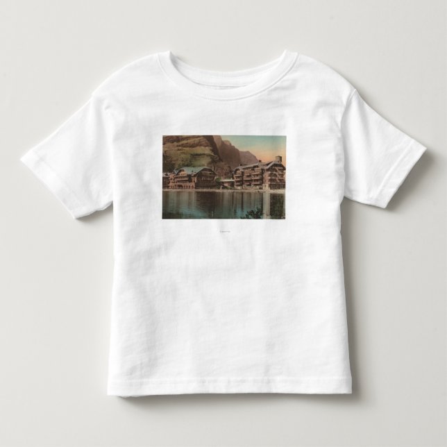 Camiseta De Bebé Glaciar, TA - vista de los muchos hotel del (Anverso)