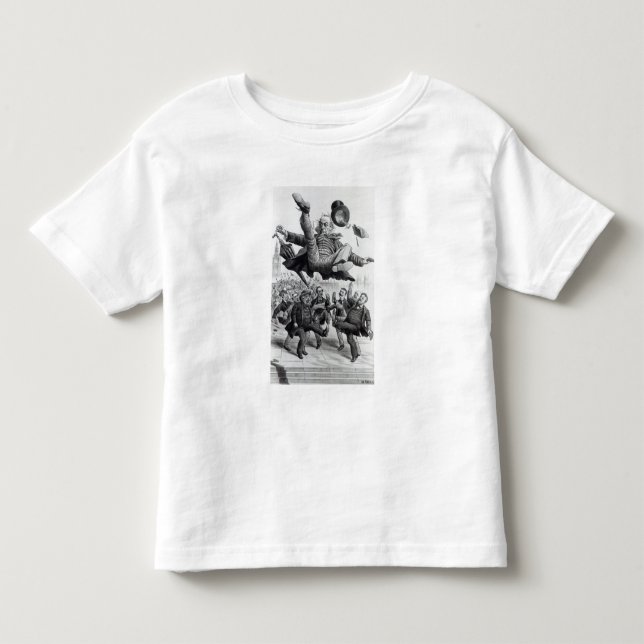 Camiseta De Bebé Gladstone que es golpeado con el pie del (Anverso)