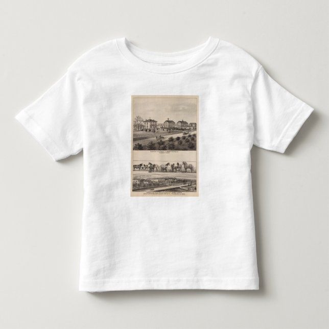 Camiseta De Bebé Glenhaven y visión agradable, Kansas (Anverso)