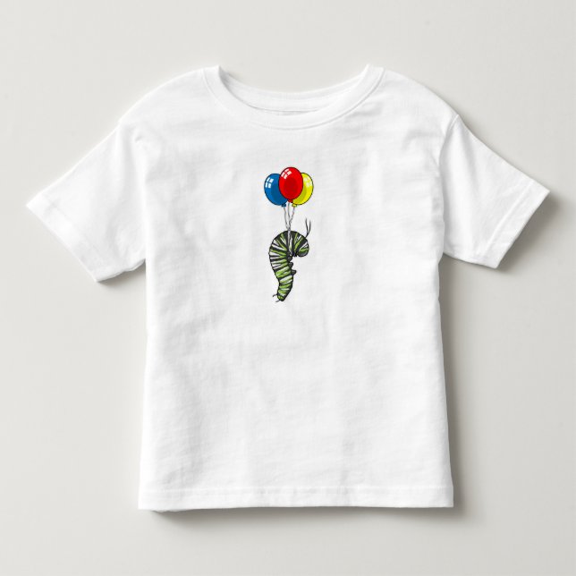 Camiseta De Bebé Globo de oruga (Anverso)