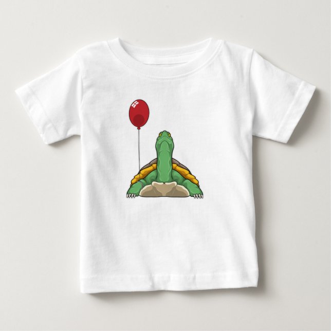 Camiseta De Bebé Globo de tortuga (Anverso)