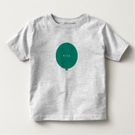 Camiseta De Bebé Globo moderno | Nombre del Unisex Escandinavo Verd