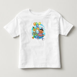 Camiseta De Bebé Globos de cumpleaños de Bert y Ernie