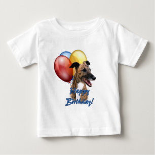 Camiseta De Bebé Globos de cumpleaños felices para Greyhound.