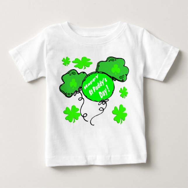 Camiseta De Bebé Globos del día de St Patrick (Anverso)