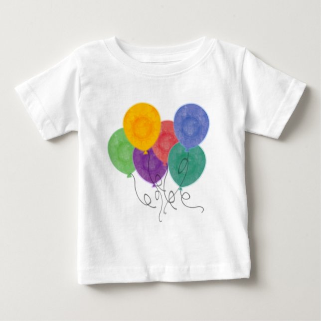 Camiseta De Bebé Globos y gráficos (Anverso)