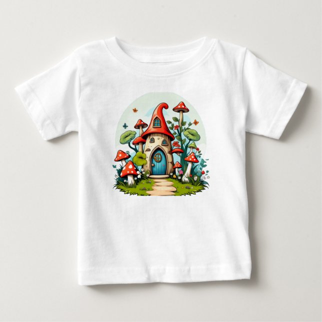 Camiseta De Bebé Gnome de jardín encantado (Anverso)