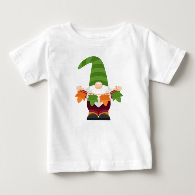 Camiseta De Bebé Gnome Fall Wear (Anverso)