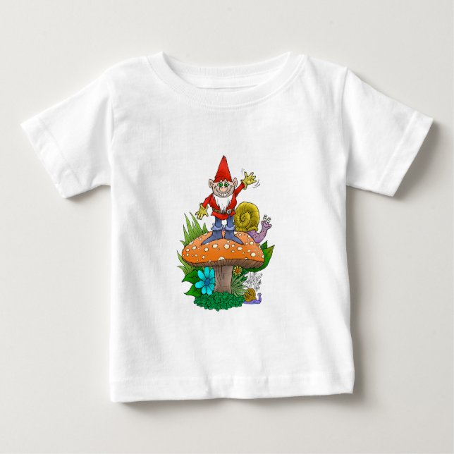 Camiseta De Bebé Gnome.jpg que agita (Anverso)