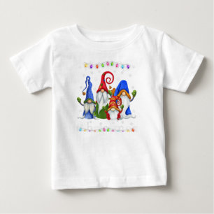Camiseta De Bebé Gnome Navidades Pajamas - Garden Gnome Merry Chris