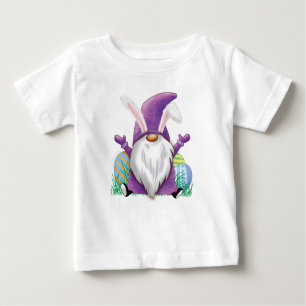 Camiseta De Bebé Gnome púrpura de Pascua
