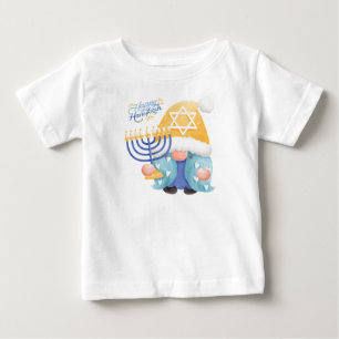 Camiseta De Bebé Gnomo feliz de janucá