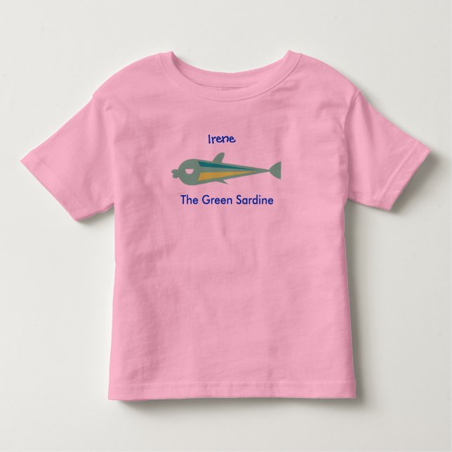 Camiseta De Bebé Go Fish_Irene The Green Sardine (Anverso)