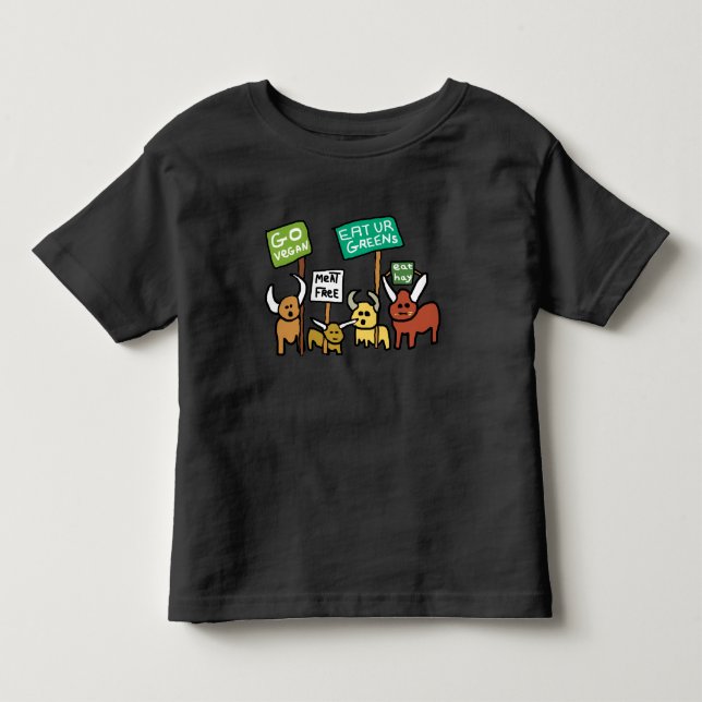 Camiseta De Bebé Go Vegan (Anverso)