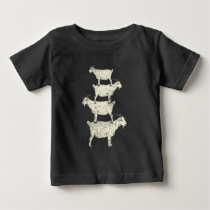 Camiseta De Bebé Goat Retro