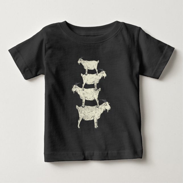 Camiseta De Bebé Goat Retro (Anverso)