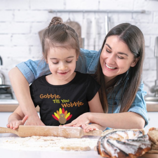 Camiseta De Bebé Gobble Hasta que te tambalees (Subido por el creador)