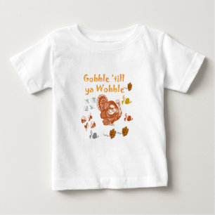 CAMISETA DE BEBÉ GOBBLE HILL YA WOBBLE PATTERN 2