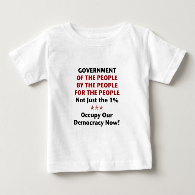 Camiseta De Bebé Gobierno Del Pueblo (Anverso)