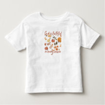 God is Faithful Every Season Cute Fall Toddler tee